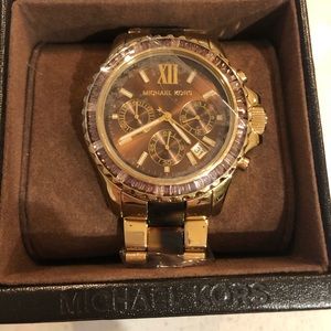 Everest Tortoise Acetate and Gold-Tone Watch